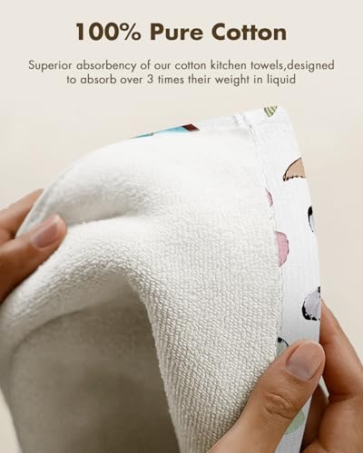 Miss Adola 2pcs Cotton Waffle Kitchen Towels, Morpho Butterfly - Image 3