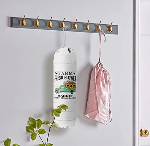 Grocery Bag Holder Organizer, Wall Mount Storage Container Dispenser - Image 5