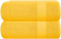 GLAMBURG Premium Cotton Oversized 2 Pack Bath Sheet 35x70-100% Pure Cotton by GLAMBURG