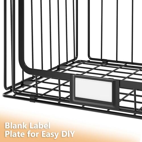 3-Pack Hanging Laundry Organizer, Stackable Wire Shelf Storage - Image 4