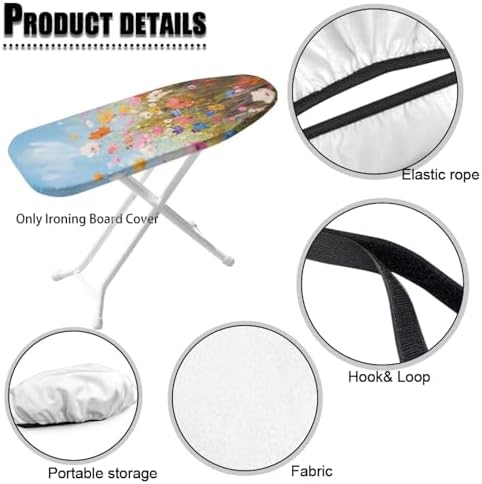 Floral Blossom Ironing Board Covers Stretchy Iron Heat Shield - Image 6