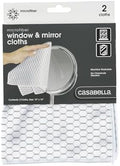 Casabella Lint-Free Microfiber Glass and Mirror Cleaning Cloths by Casabella