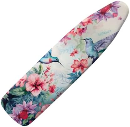 Flower Hummingbird Ironing Board Cover and Pad Soft Ironing Board Cover by Hinthetall