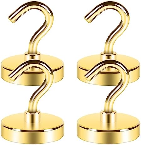 Neosmuk Magnetic Hooks for Cruise Cabins, 130lb Heavy Duty, 4 Pack by Neosmuk