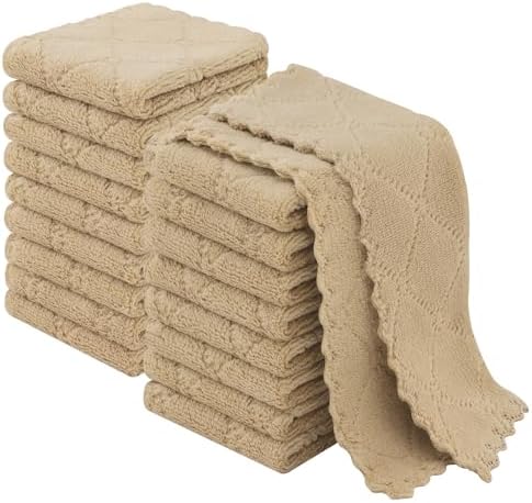 Homaxy Super Soft 18 Pack Coral Velvet Dish Cloths by Homaxy