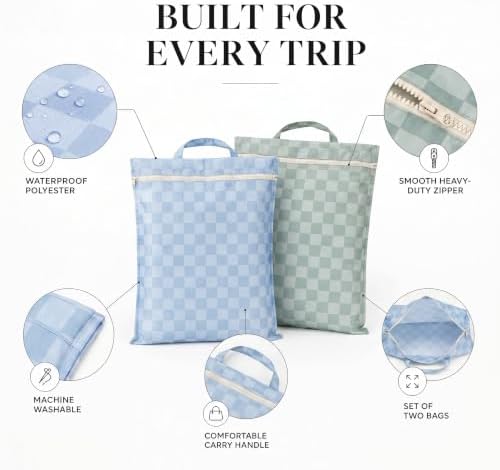 Stylish Wet Dry Bags For Swimsuits Set of 2 - Image 7