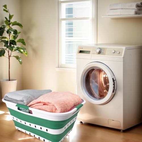 SAMMART 42L Collapsible Plastic Laundry Basket - Image 2