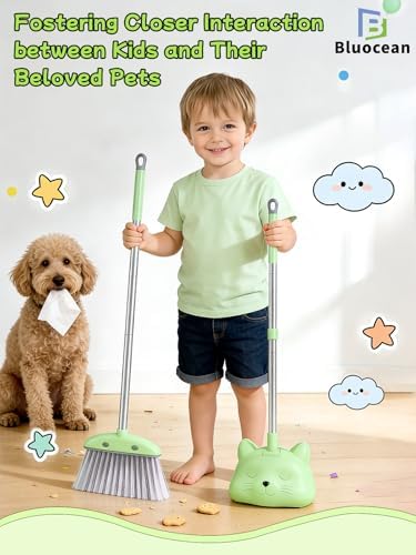 28'' Kids Mini Broom with Dustpan & Mop Set - Image 4