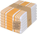 Urban Villa Kitchen Towels Cotton Dish Towels 20”x30” Yellow Wht by CottonTrends