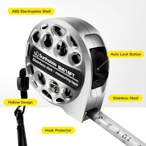 4-in-1 Laser Tape Measure with Laser Level Crosshairs |130ft/40m Laser - Image 3