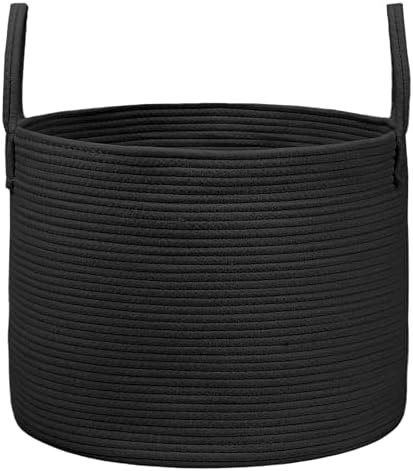 JMvicyroam 65L Extra Large Machine Washable Cotton Rope Blanket Basket by JMvicyroam