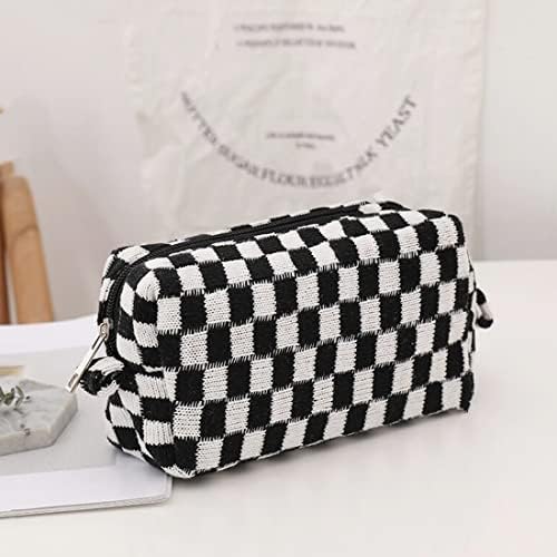 SxoSyo 2 Pcs Checkered Cosmetic Bags - Image 6