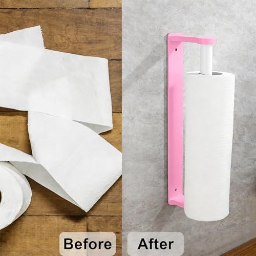 MONEER Kitchen Roll Holder Under Cabinet, Paper Towel Holder, Aluminum Alloy - Image 6