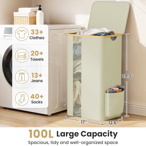 BlissTotes 100L Laundry Basket Hamper - Image 2
