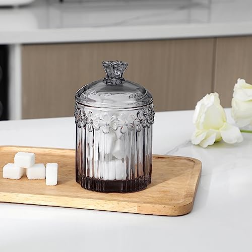rejomiik 2 Pack Qtip Holder Glass Apothecary Jars - Image 5