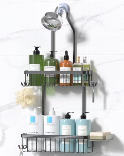 YASONIC Never Rust Shower Caddy Hanging, Aluminum Shower Racks by YASONIC