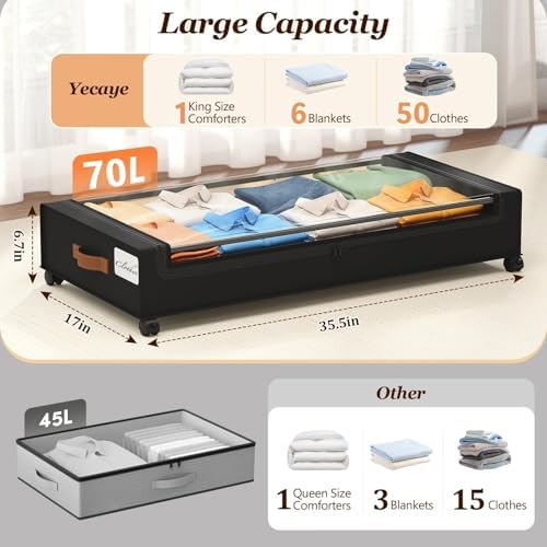 Yecaye 70 L Under Bed Storage - Image 2