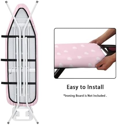 Pink Heart Ironing Board Cover and Pad Soft Cover - Image 5