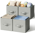 LayerSpace 4 Pack Foldable Fabric Closet Storage Bins, 11Inch Organizer Cubes by LaySpace-YourRoomOrganizer