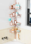 KEGII Corner Shower Caddy Tension Pole, Bathroom Organizer, Blush Nude by KEGII