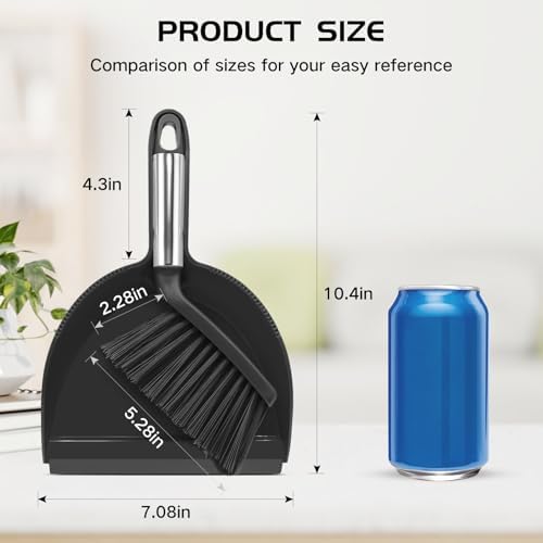 NACENA Mini Broom and Dustpan Set, 2 Packs - Image 2