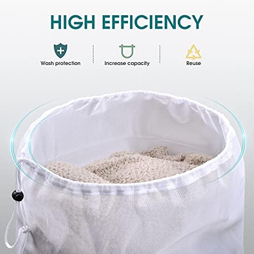 OTraki 2 Pcs Large Mesh Laundry Bags 24X36 Inch Heavy Duty Drawstring Laundry - Image 5