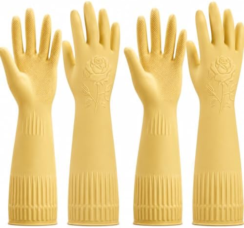 Disfore Rubber-Gloves Dishwashing Gloves by rubbercleaninggloves
