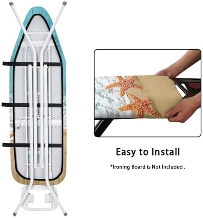 Beach Starfish Ironing Board Cover Standard Size Ironing Board Pad Protective - Image 4