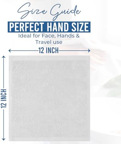 DAN RIVER 12 Pack Cotton Wash Cloths Set - Image 2