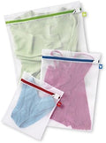 Whitmor Color Coded Zippered Mesh Wash Bags by Whitmor