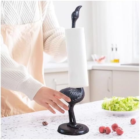 Flamingos Paper Towel Holder Cast Iron Paper Towel Holder Funny Toilet Paper by mozhixue