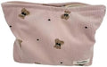 SxoSyo Corduroy Makeup Bags, Bear Cosmetic Pouch Large Purse by SxoSyo