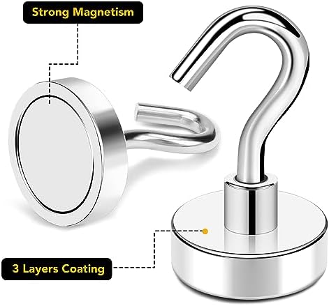 TRYMAG Magnetic Hooks for Cruise Cabins, 60 Pack - Image 5