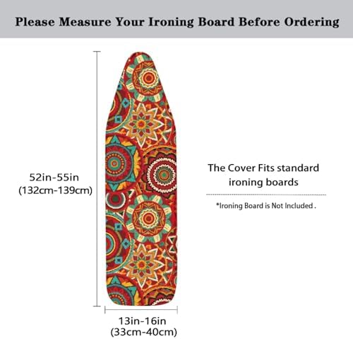 Boho Mandala Flower Print Ironing Protector - Image 5