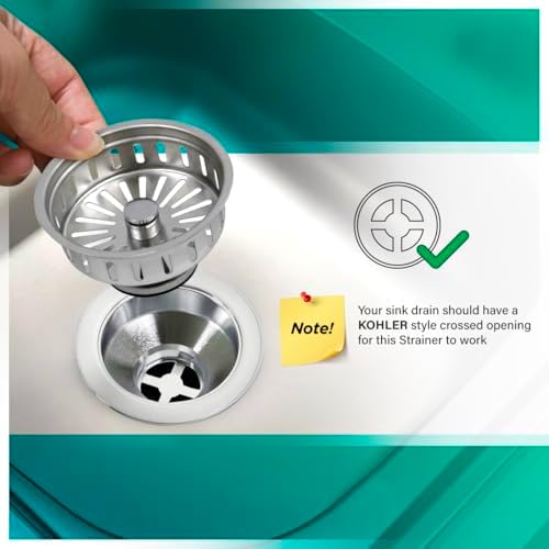 Highcraft 97353 Kitchen Sink Basket Strainer Replacement - Image 5