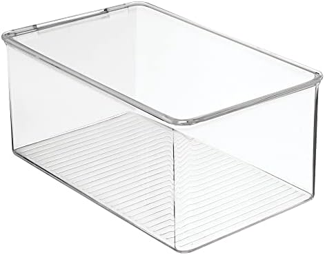 mDesign Stackable Plastic Closet Storage Container Bin Box - Image 4