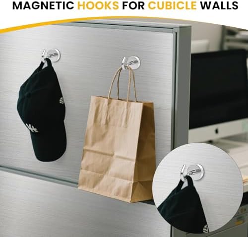 DIYMAG Magnetic Hooks, Strong Magents 10 Pack 50lbs - Image 3