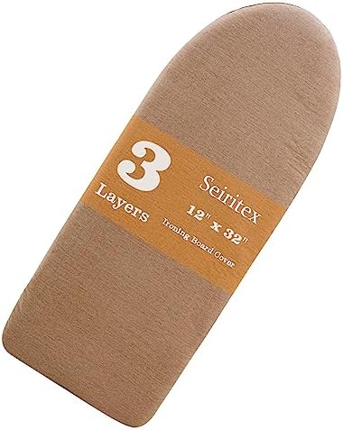 Seiritex Ironing Board Cover 12 x 32 inch, Fits Table Top Ironing Board Heat by SEIRITEX