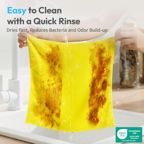 Microfiber Cleaning Cloth, 12 Pack, 12x12 Inch - Image 2
