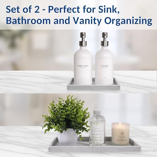 Spacewiser Countertop & Vanity Silicone Tray – 2 PC Set - Image 4