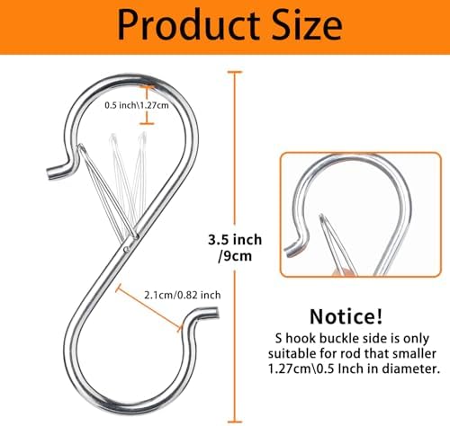 12 PCS S Hooks for Hanging - Image 4