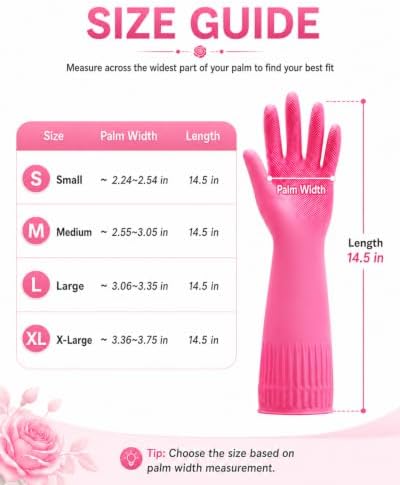 Disfore Rubber-Gloves Dishwashing Gloves - Image 3