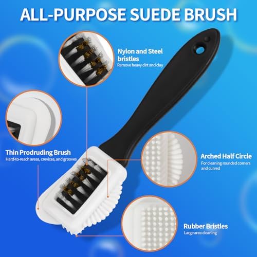 Jevvu Suede Shoe Cleaner, 6.76 fl oz Suede and Nubuck Cleaning Kit - Image 7