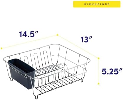 Dish Drying Rack & Cutlery Holder 2 Piece Set - Image 4