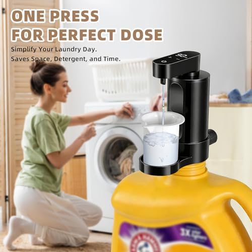 Electric Laundry Detergent Dispenser, USB-C Rechargeable Automatic Laundry - Image 3