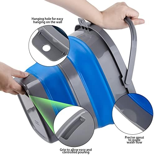 2 Pack Collapsible Plastic Bucket - Image 3