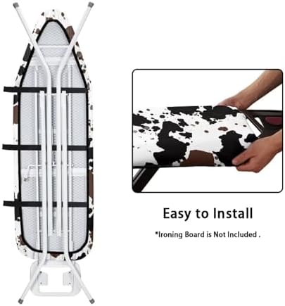 Cow Spot Cute Ironing Board Cover Dust Cover Heat Reflective Table Topper Cap - Image 4