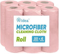 AIDEA Microfiber Cleaning Cloth 330 Sheets 6 Roll by AIDEAHOME