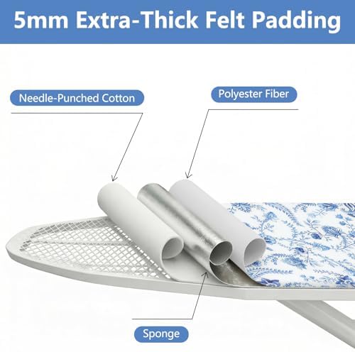 Ironing Board Covers and Pad, 15*54in Standard Size, - Image 3