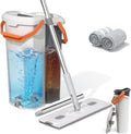 Mop and Bucket Set with Wringer, Flat Mop System by OSTBA